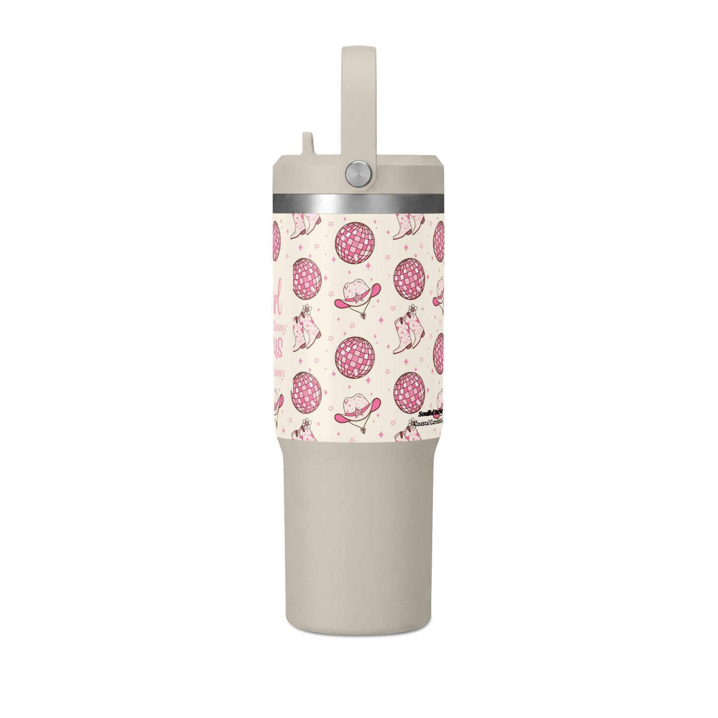 Cowgirl Jesus 32oz Nomad Tumbler — Western Floral Travel Mug