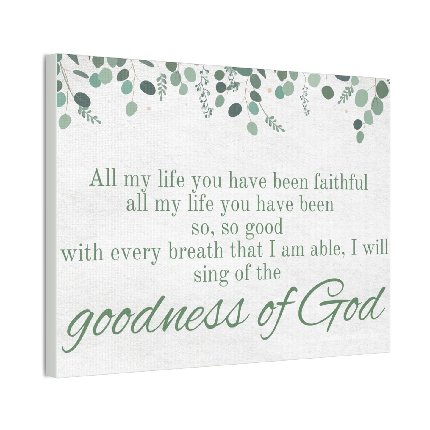 Goodness of God (1 Chronicles 16:34) Canvas Wall Art