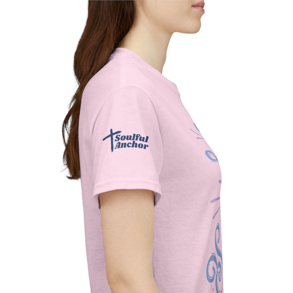 Let Your Light Shine Shirt – Handwritten Pastel Christian Faith Tee