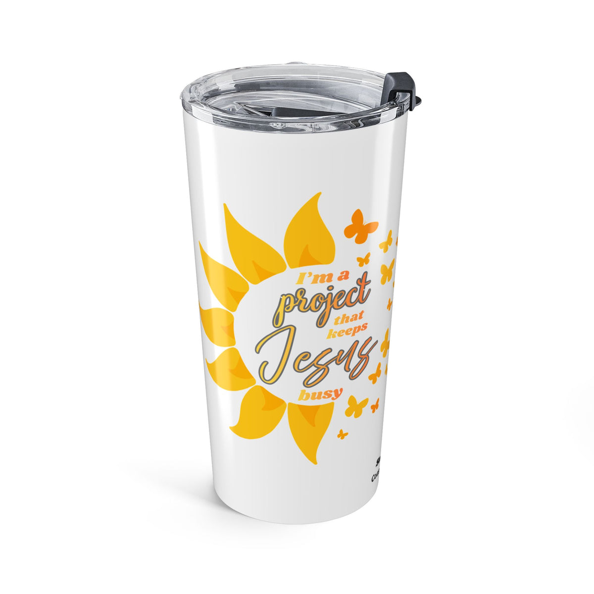 Christian Tumbler Women – 20oz Sunflower Faith Insulated Cup