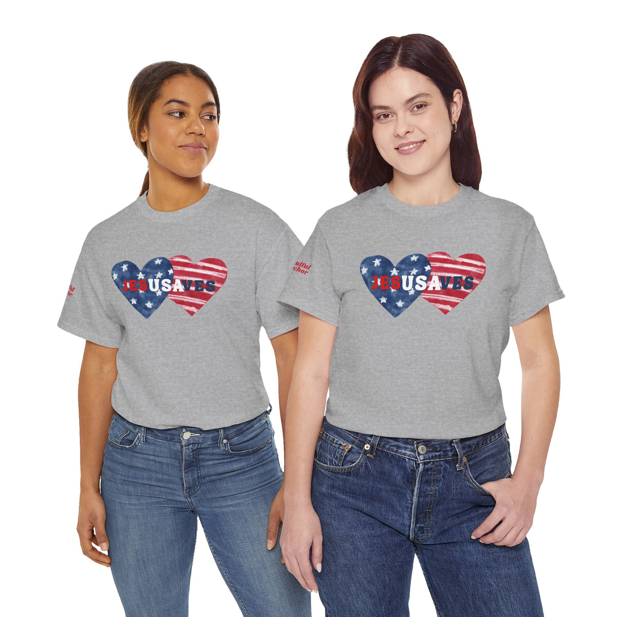 Christian Patriotic Shirt – Jesusaves Design Faith America Tee