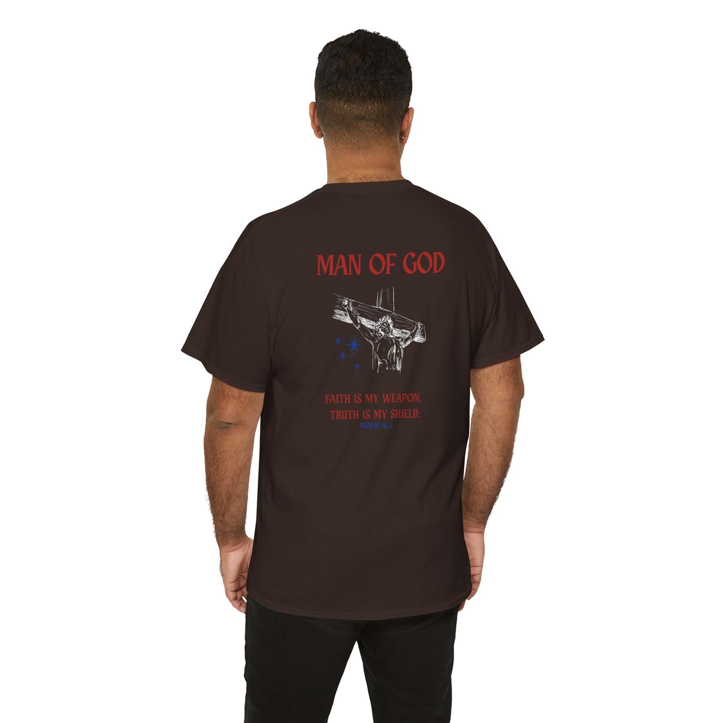 Man of God Shirt – Faith Statement Christian Graphic Tee