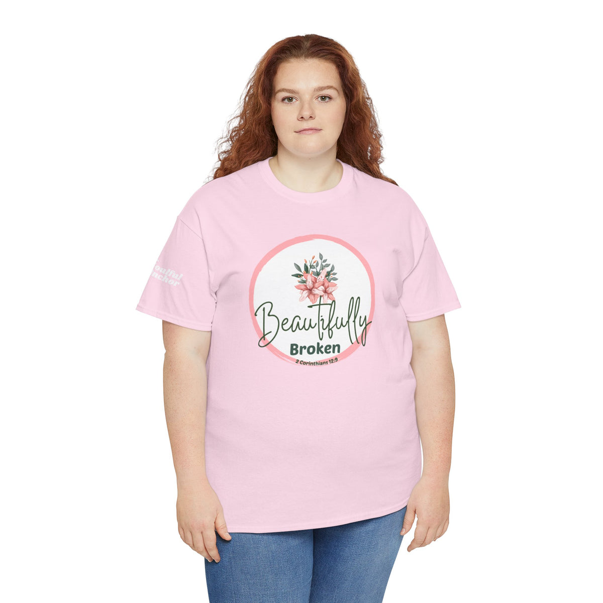 Christian Recovery Shirt – Beautifully Broken 2 Corinthians 12:9 Tee