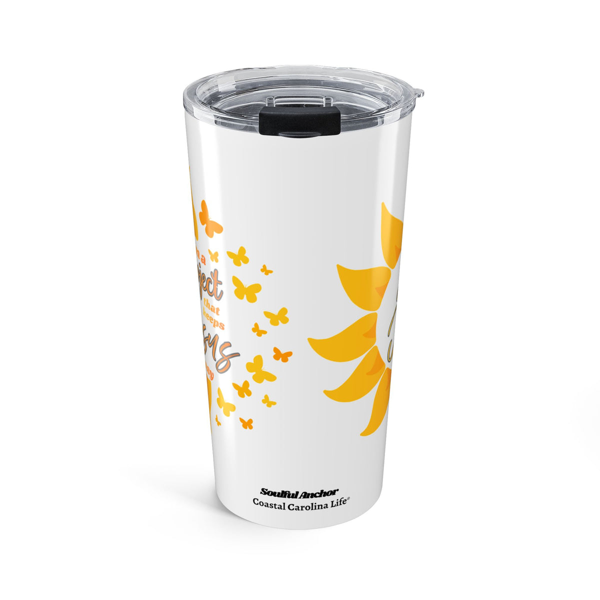 Christian Tumbler Women – 20oz Sunflower Faith Insulated Cup