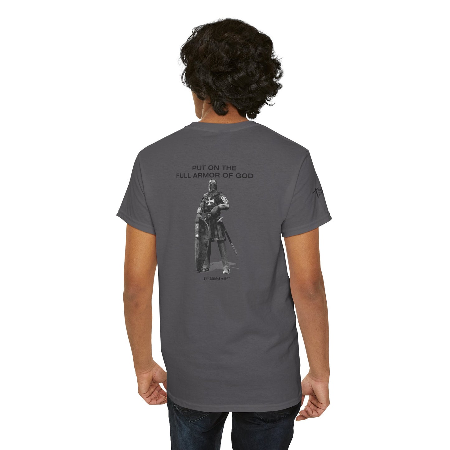 Put On The Full Armor of God T-Shirt (Ephesians 6:11-17) Christian Faith Tee