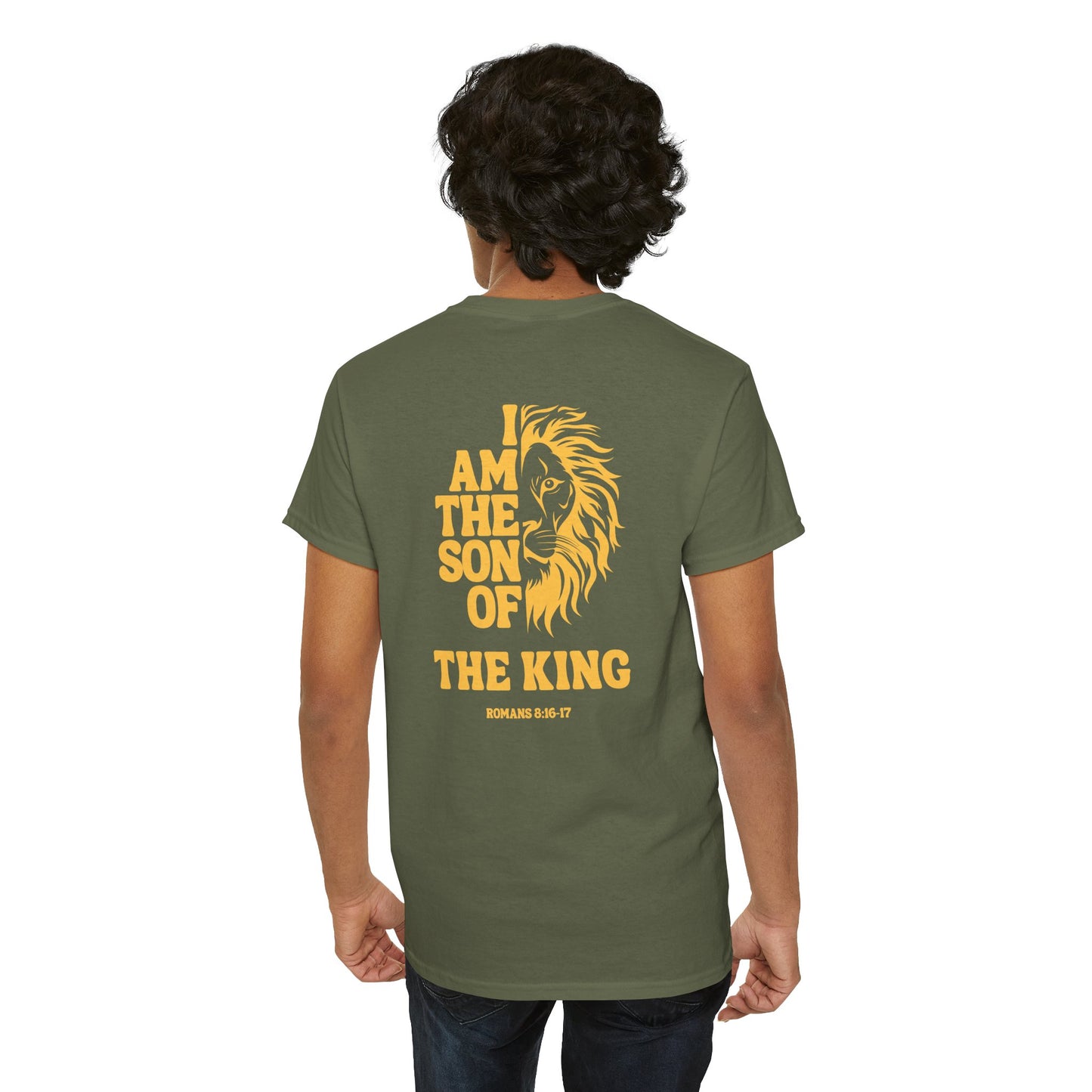 Christian Tshirt Men – Faithbased Lion Graphic Biblical Message