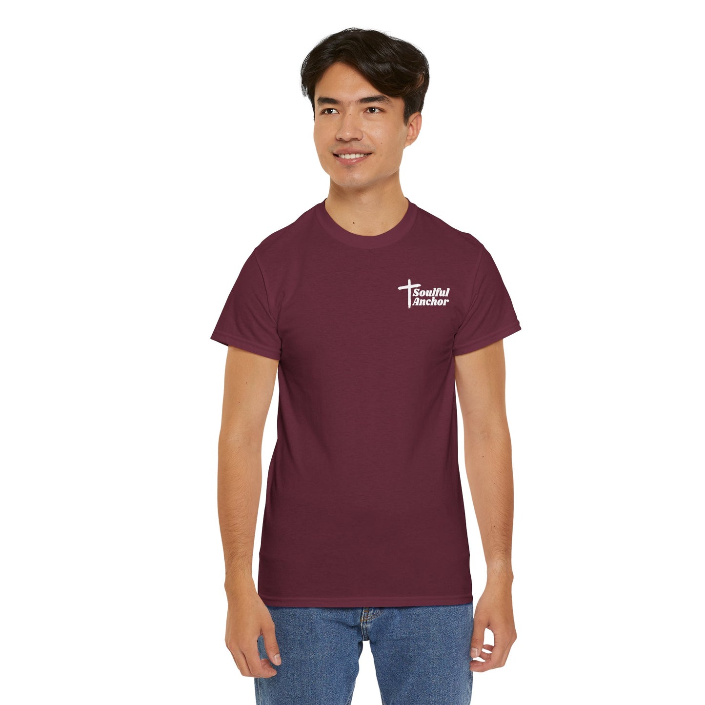 Christian Anchor Shirt – Hebrews 6:19 Hope Faith Soft Cotton Tee