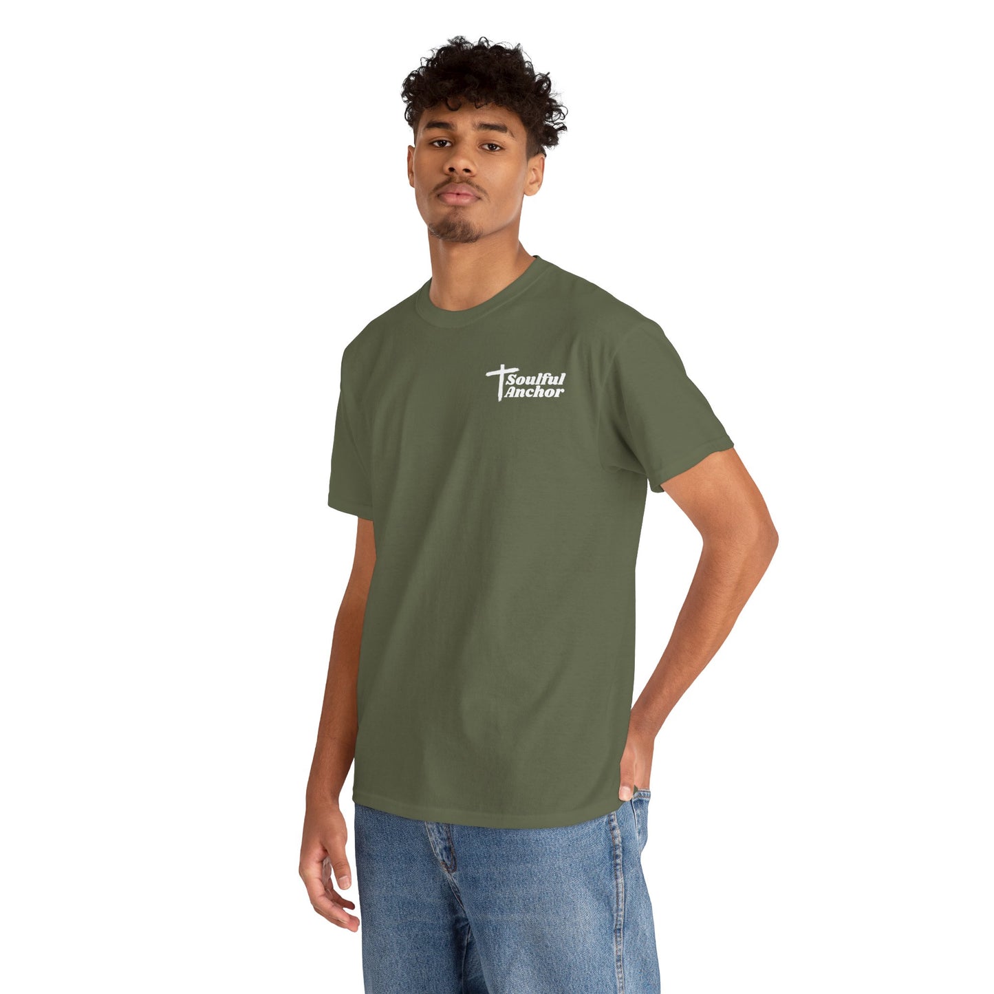 Christian T Shirt – Psalm 23:4 I Will Fear No Evil Faith Tee