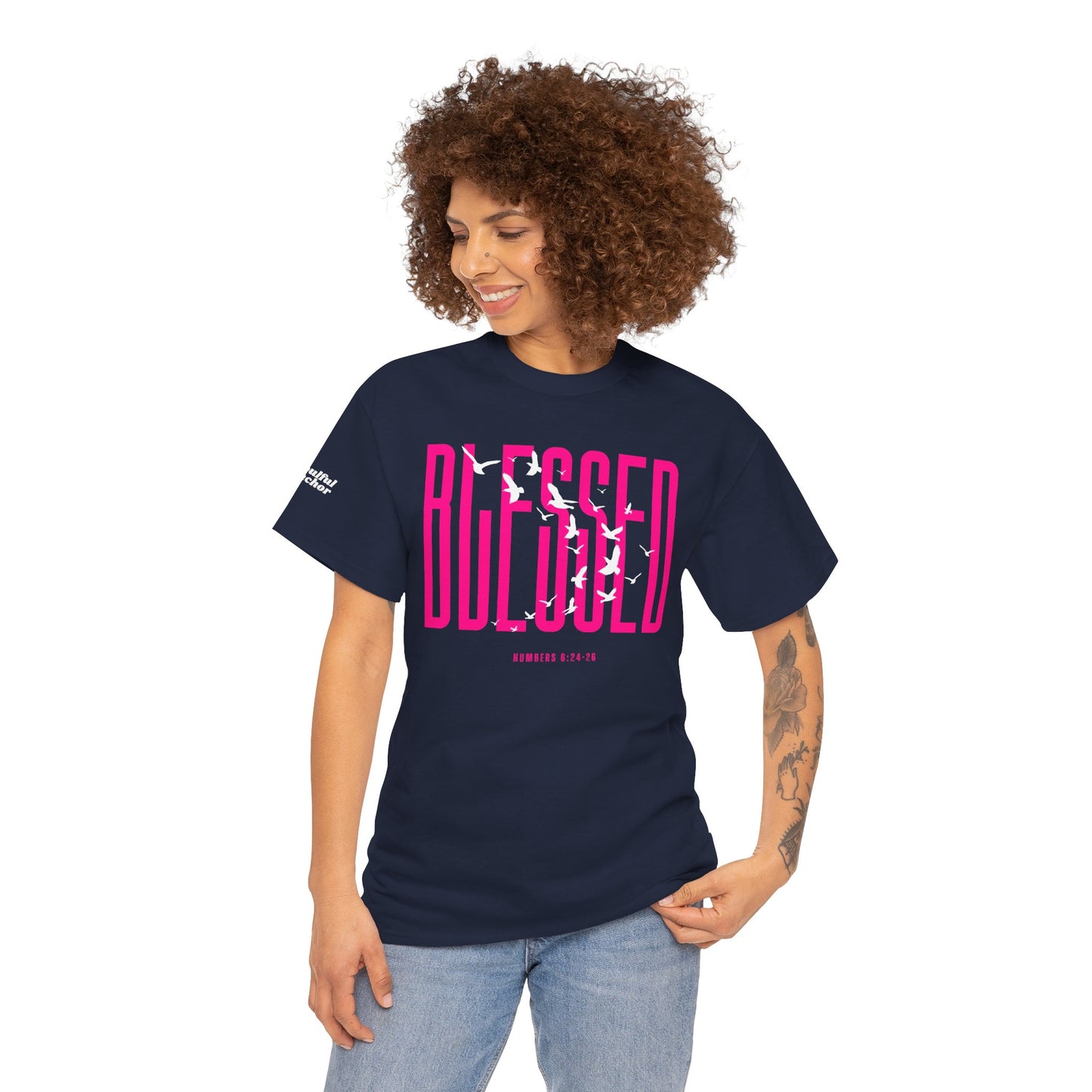 Blessed T Shirt – Scriptureinspired Soft Cotton Faith Tee for Women