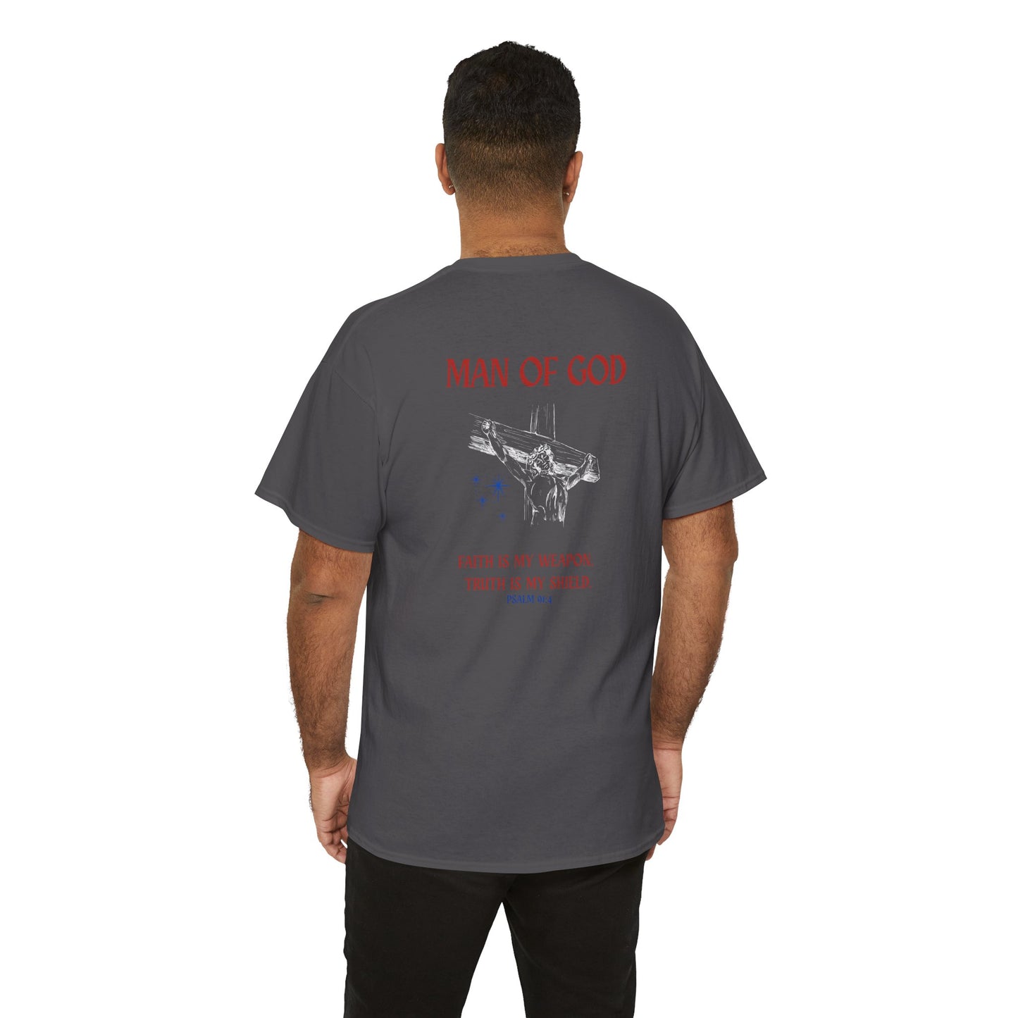 Man of God Shirt – Faith Statement Christian Graphic Tee