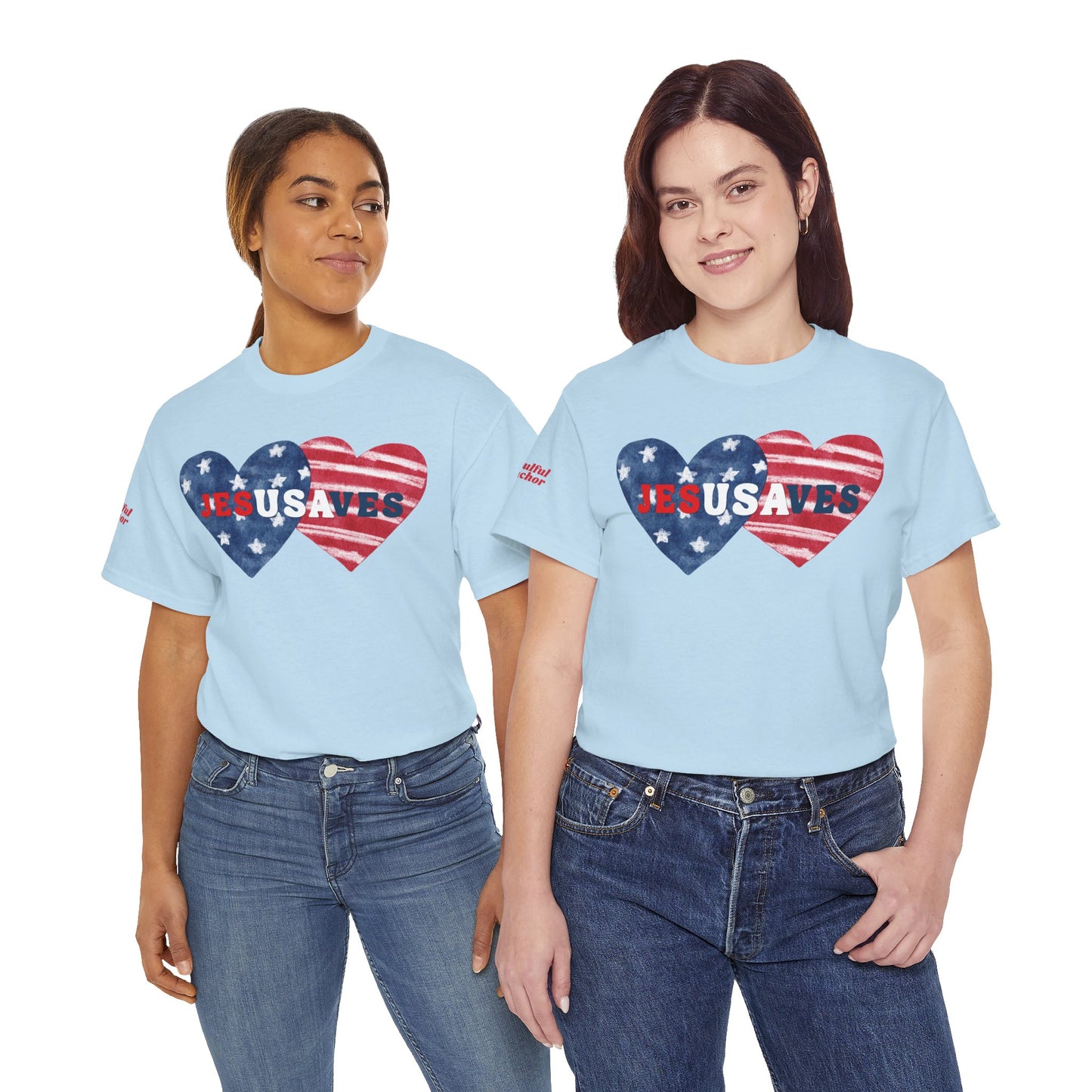 JesUSAves T-Shirt - Christian Faith Tee
