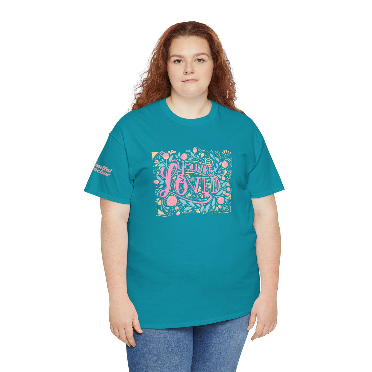 You Are Loved Shirt – Soft Cotton Faithbased Tee with Floral Design