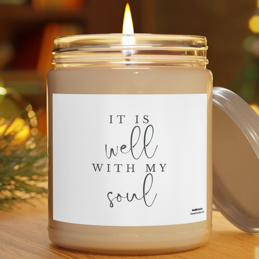 It Is Well With My Soul - 9oz Scented Soy Candle