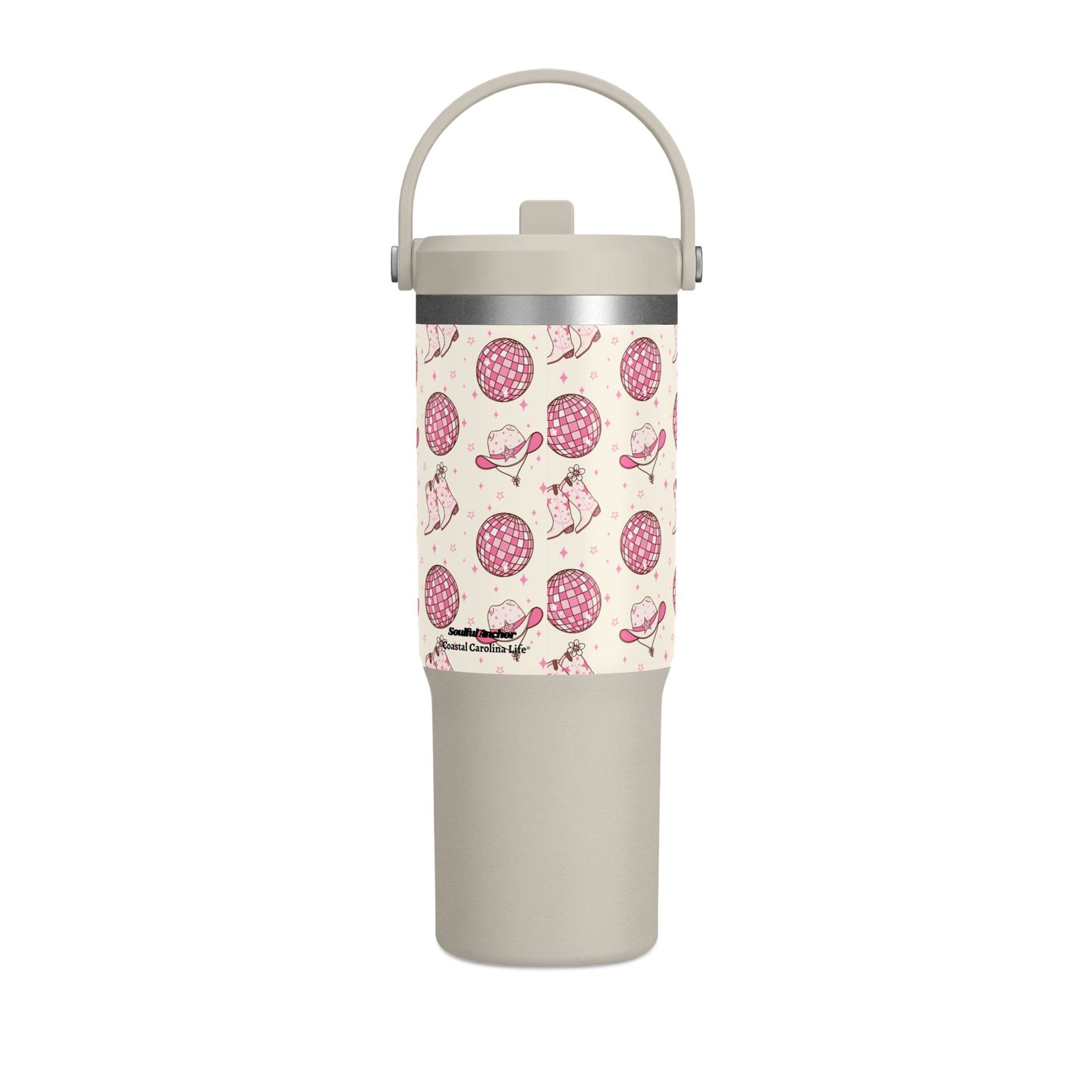 Cowgirl Jesus 32oz Nomad Tumbler — Western Floral Travel Mug