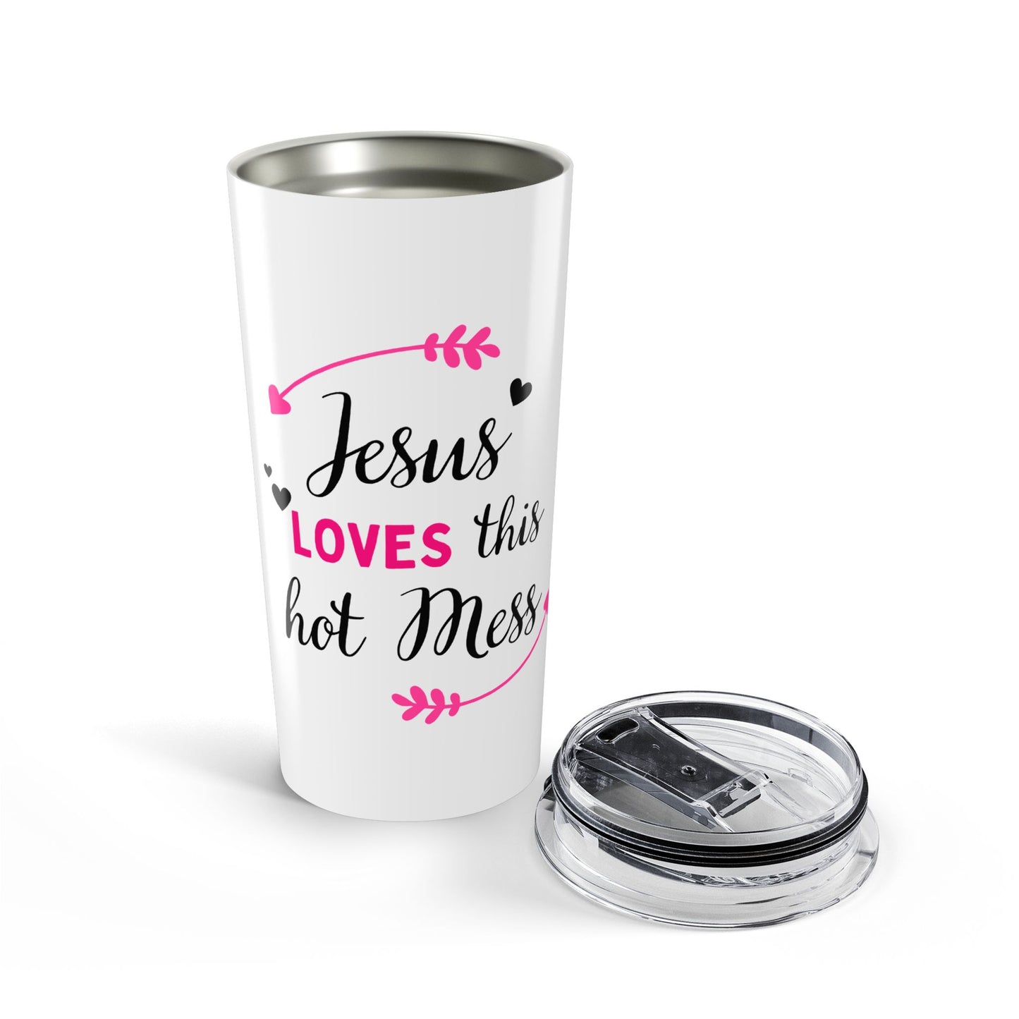 Jesus Loves This Hot Mess 20 oz Tumbler