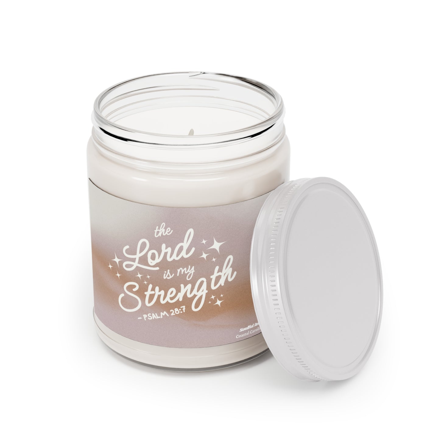 The Lord Is My Strength (Psalm 28:7) 9oz Scented Soy Candle