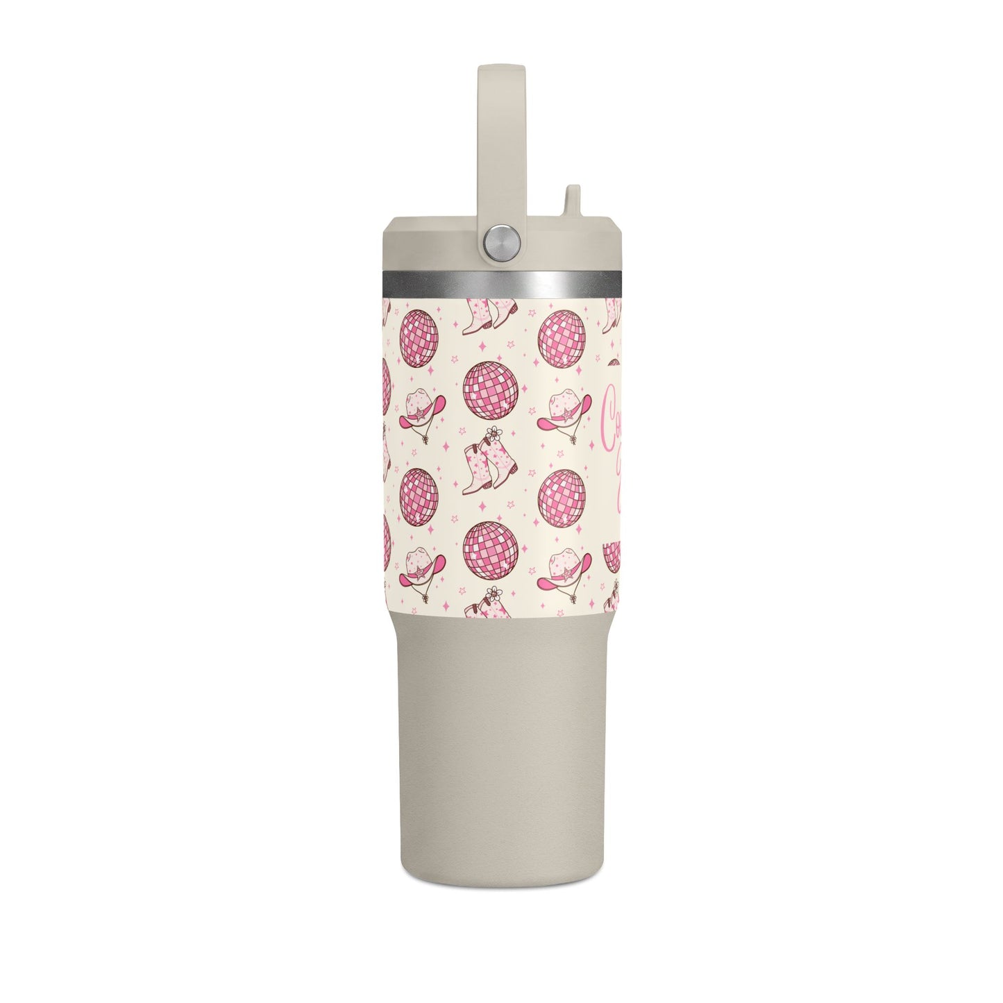 Cowgirl Jesus 32oz Nomad Tumbler — Western Floral Travel Mug
