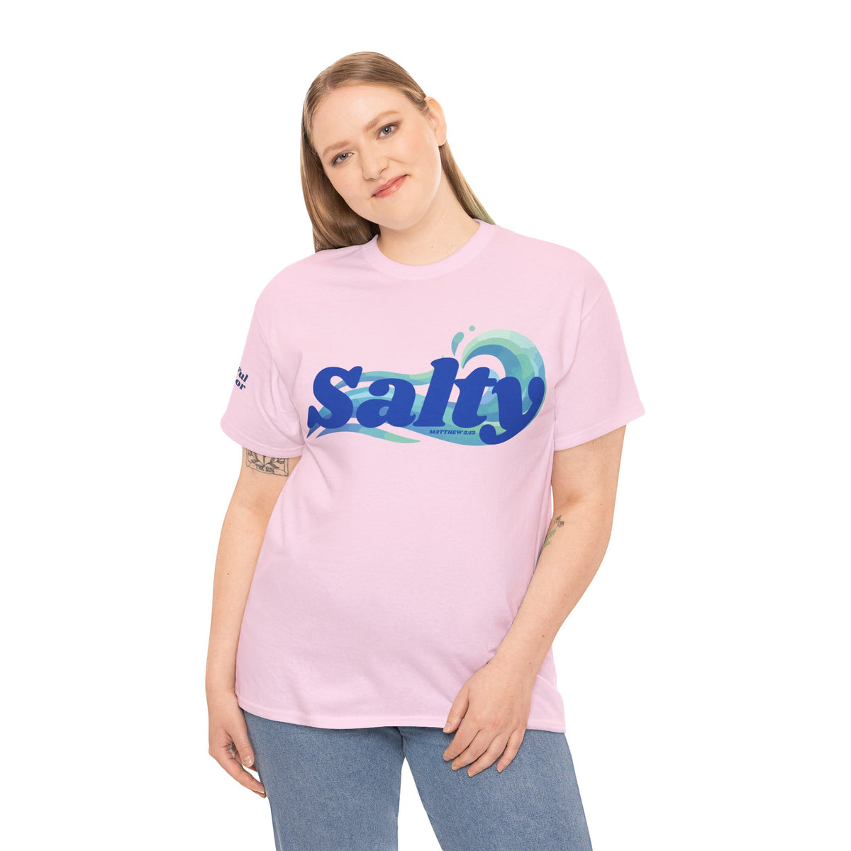 Matthew 5:13 Shirt – Christian Faith Beach Tee with Ocean Wave Design