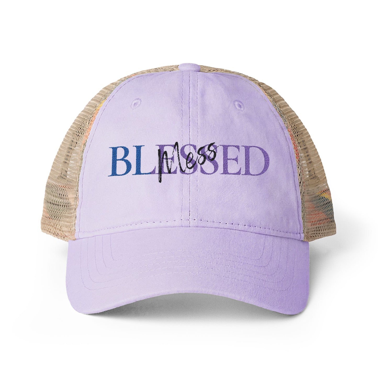 Mesh Back Trucker Hat – Washed Cotton Breathable Casual Cap