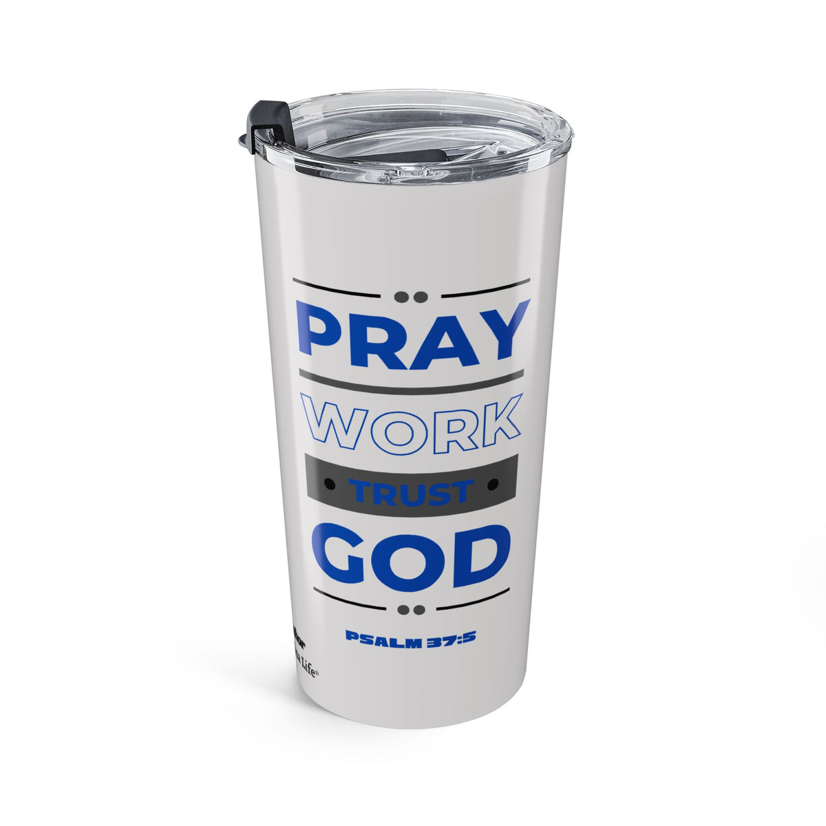 Christian Tumbler – 20oz Insulated with Psalm 37:5 Scripture Message
