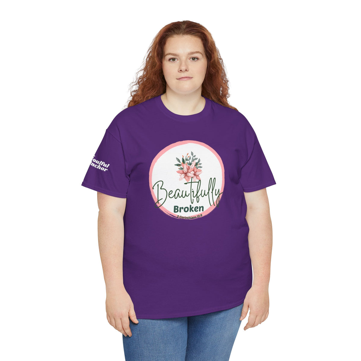 Christian Recovery Shirt – Beautifully Broken 2 Corinthians 12:9 Tee