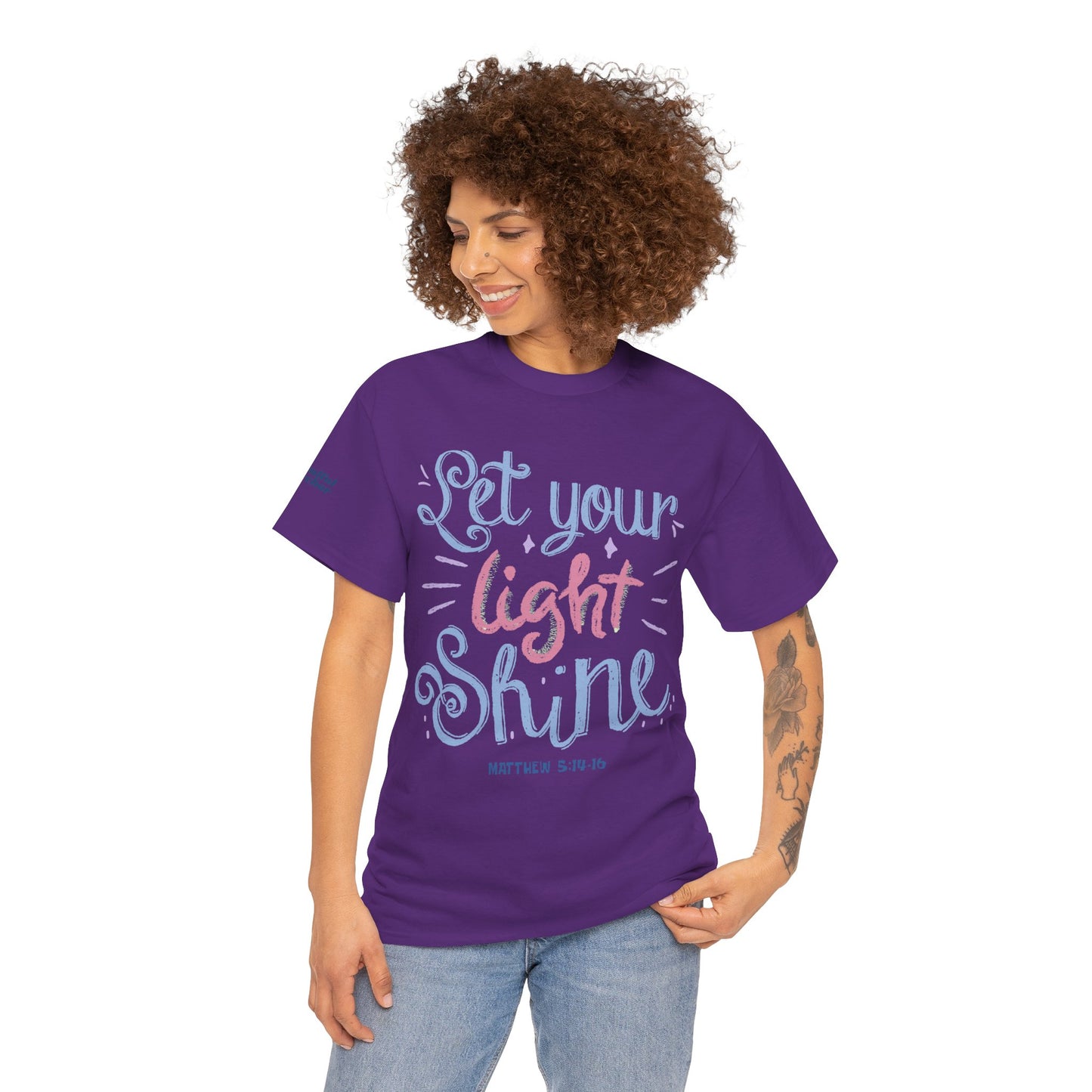 Let Your Light Shine T-Shirt (Matthew 5:14-16) — Christian Faith Tee