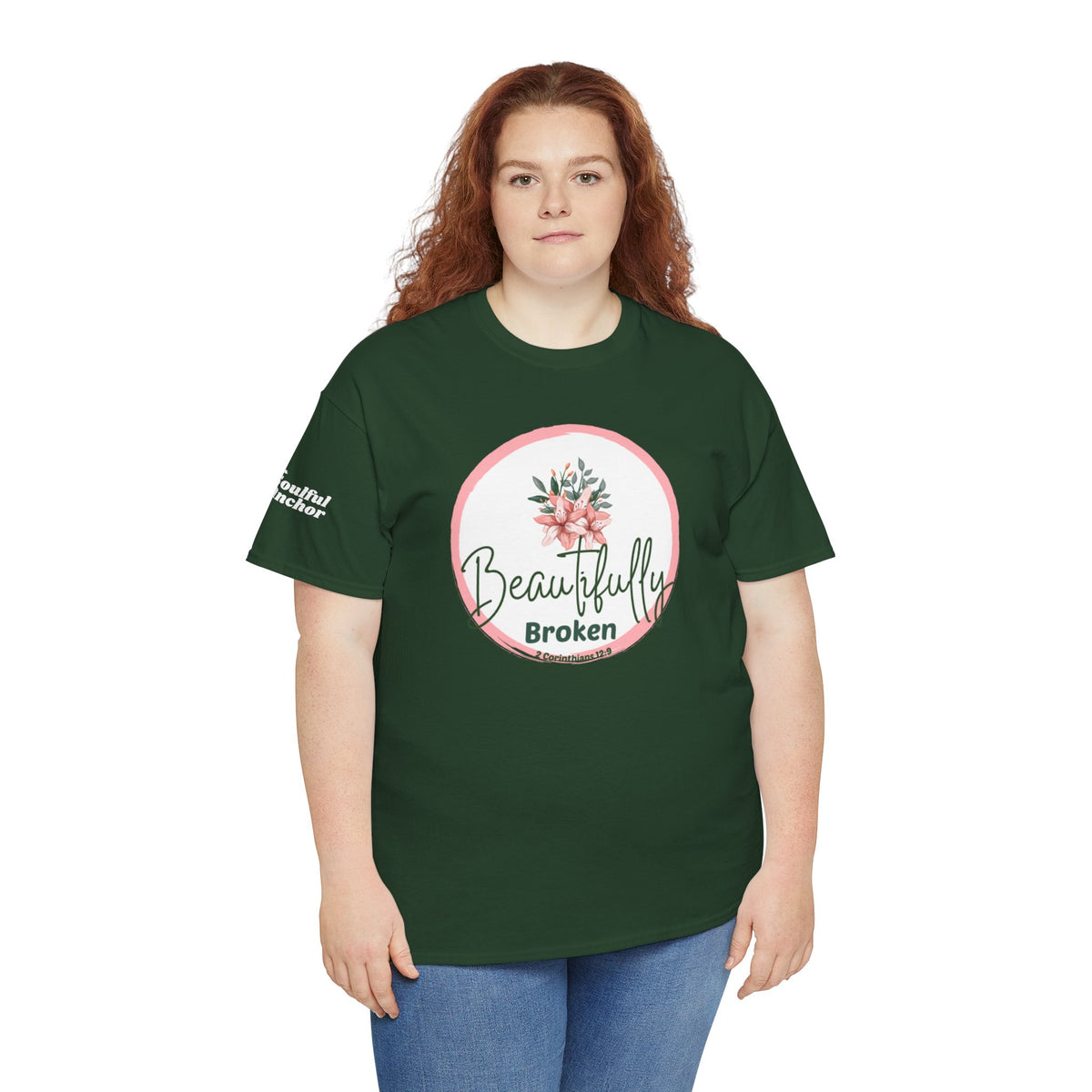 Christian Recovery Shirt – Beautifully Broken 2 Corinthians 12:9 Tee