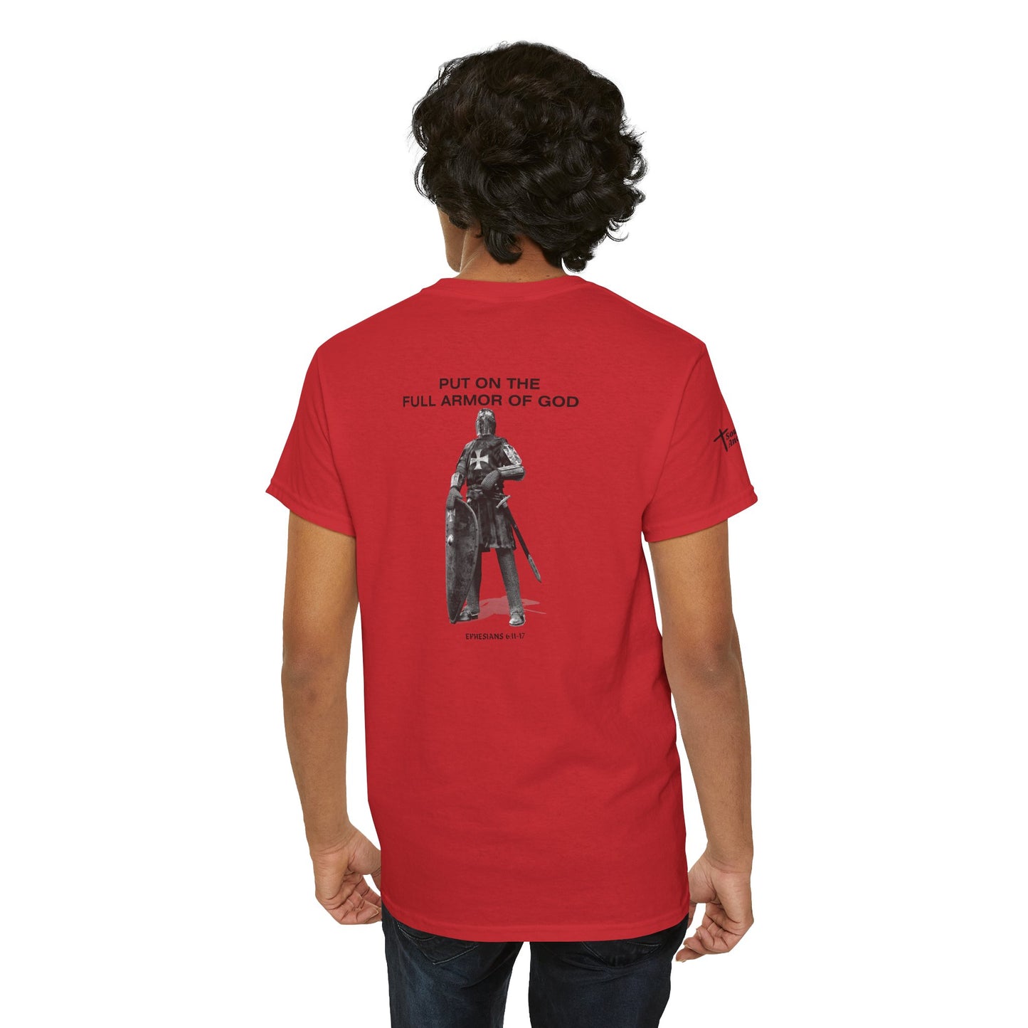 Put On The Full Armor of God T-Shirt (Ephesians 6:11-17) Christian Faith Tee