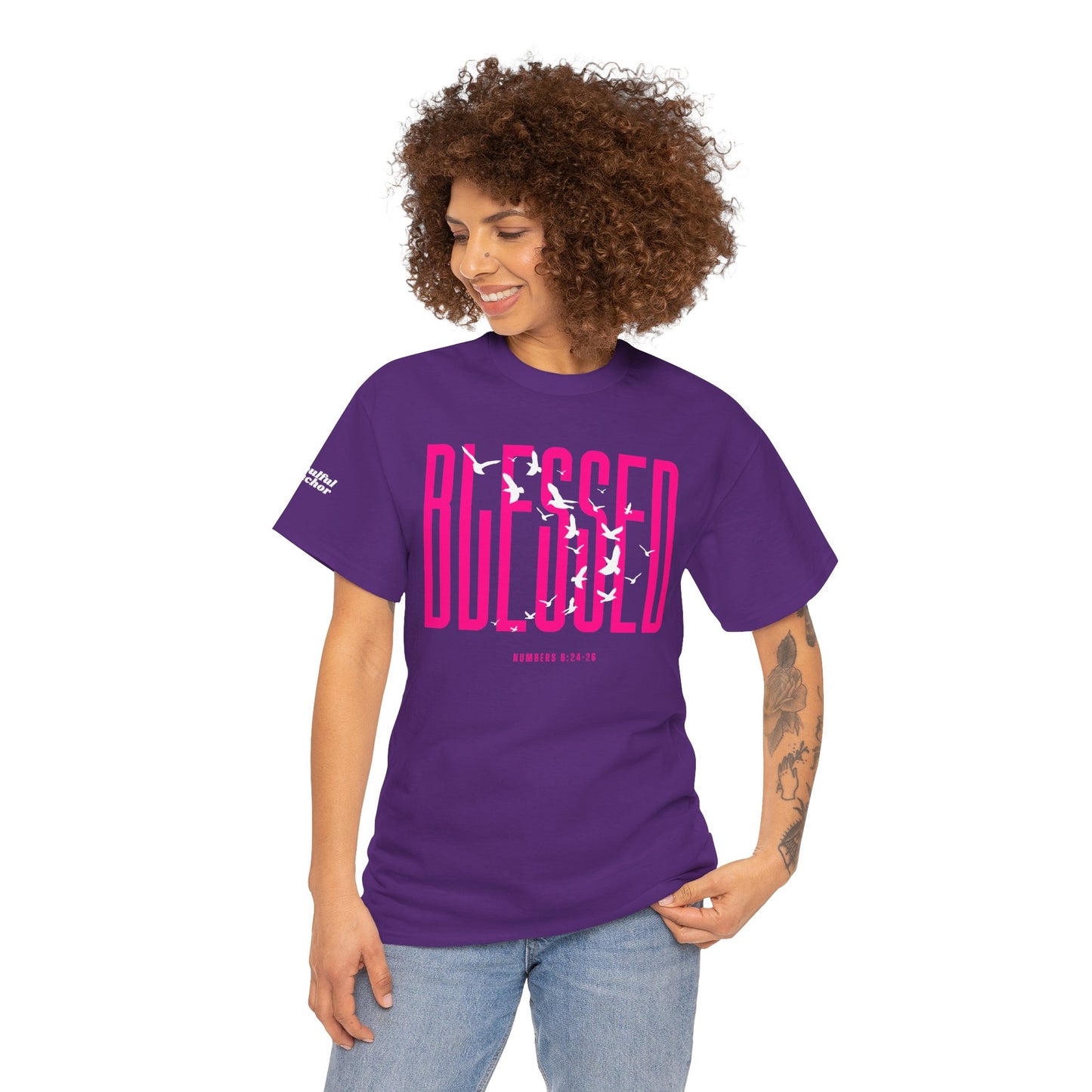 Blessed T Shirt – Scriptureinspired Soft Cotton Faith Tee for Women