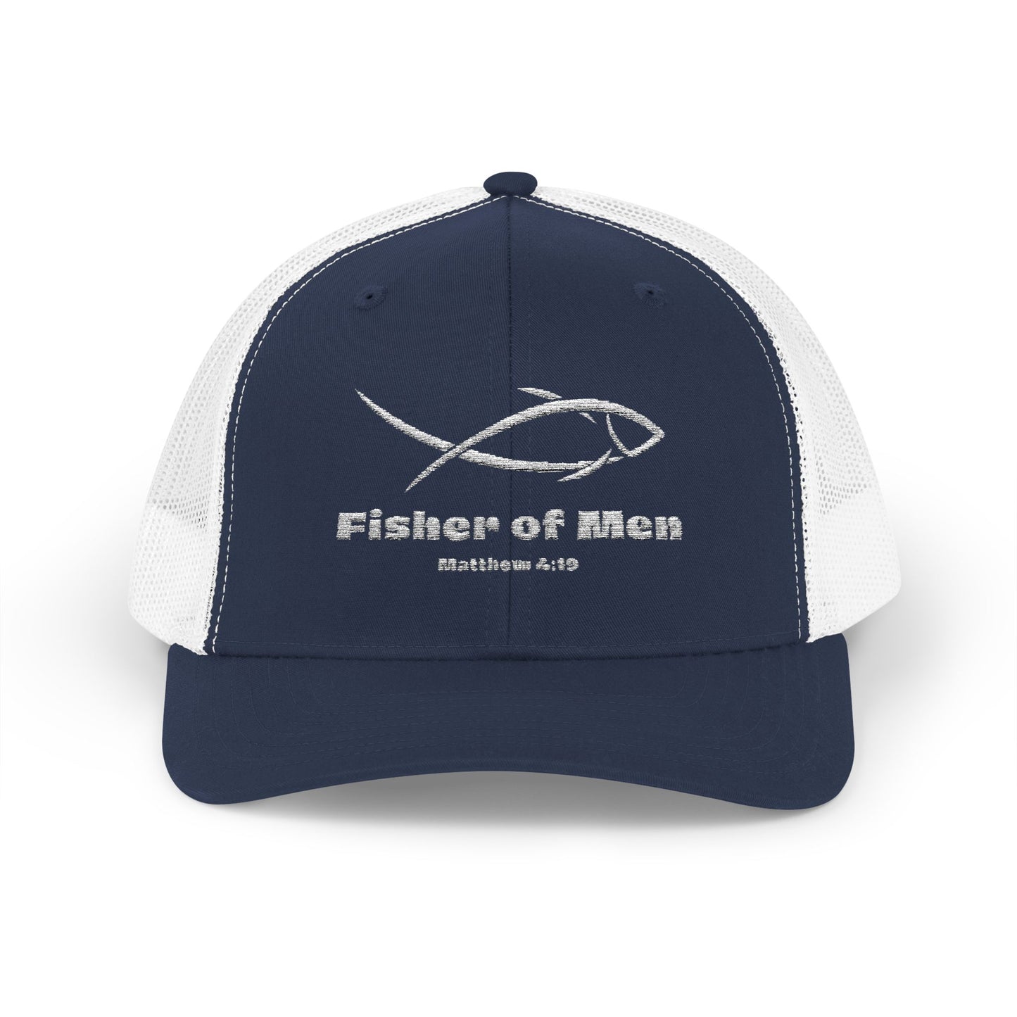 Christian Trucker Hat – Fisher of Men Breathable Mesh Snapback
