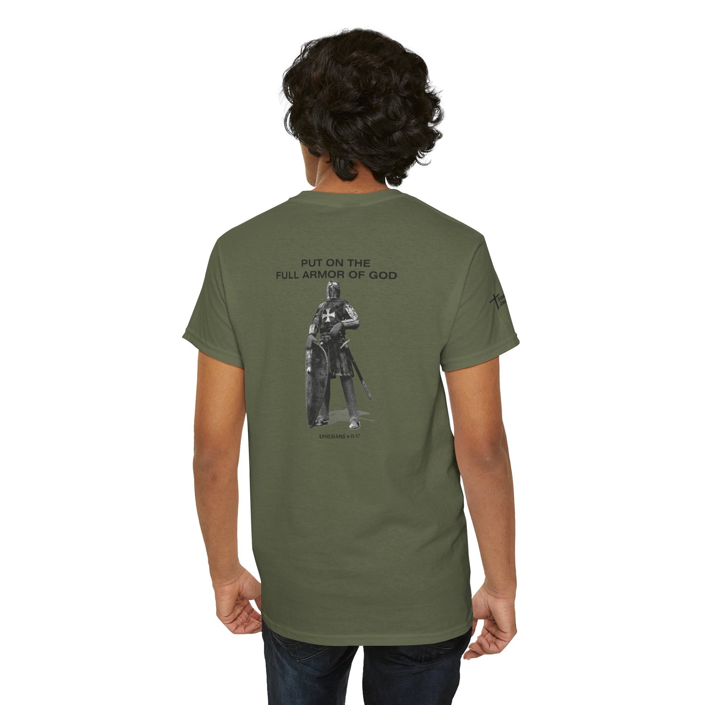 Put On The Full Armor of God T-Shirt (Ephesians 6:11-17) Christian Faith Tee