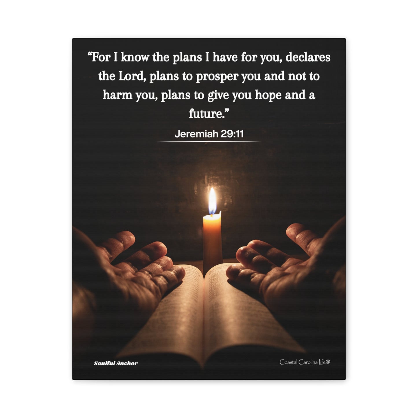 For I Know the Plans (Jeremiah 29:11) Canvas Wall Art