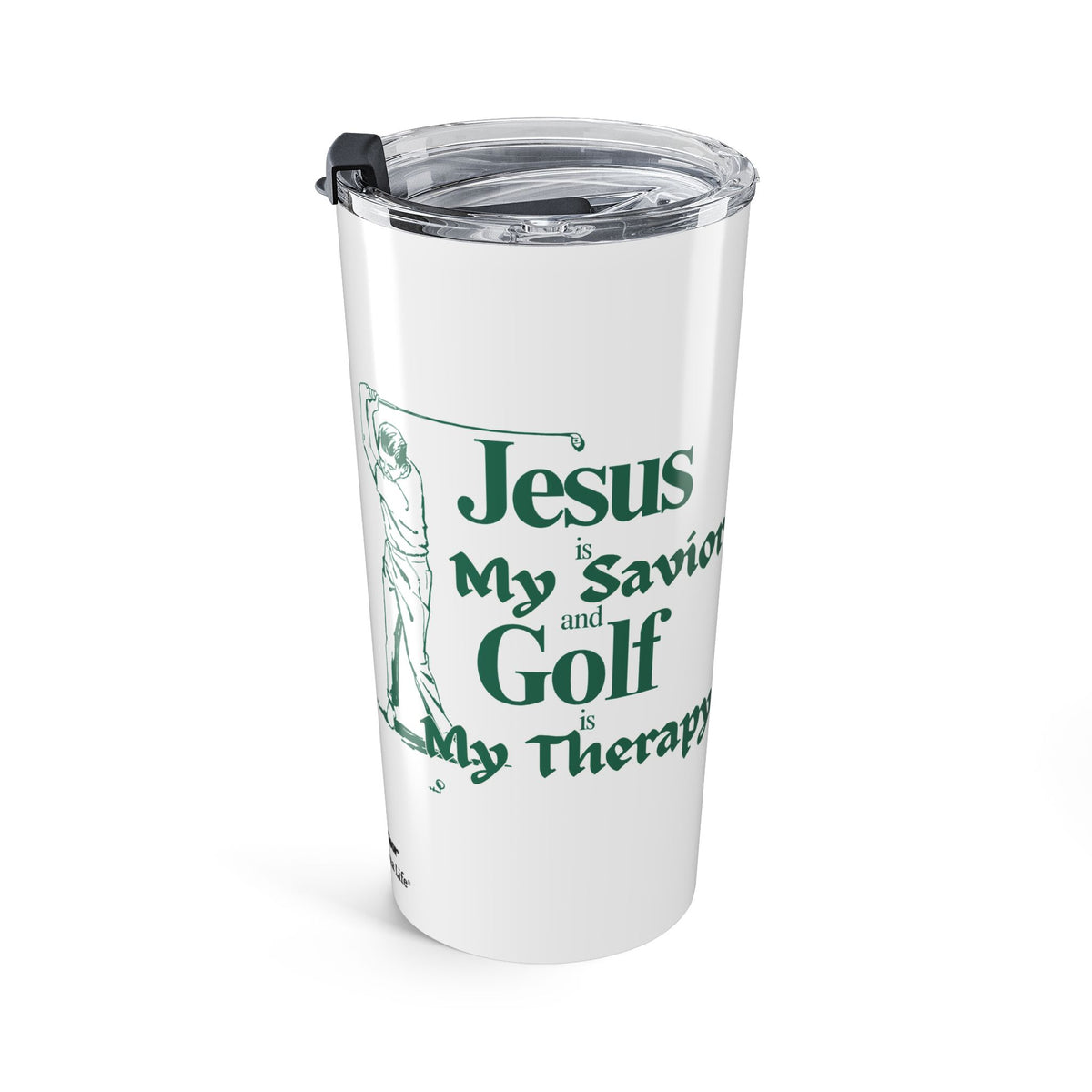 Christian Golf Gift – Faith Inspired 20oz Insulated Tumbler