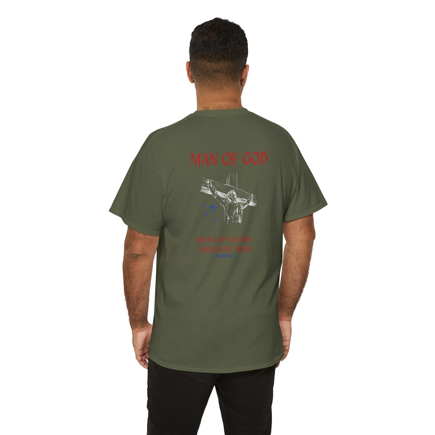 Man of God Shirt – Faith Statement Christian Graphic Tee
