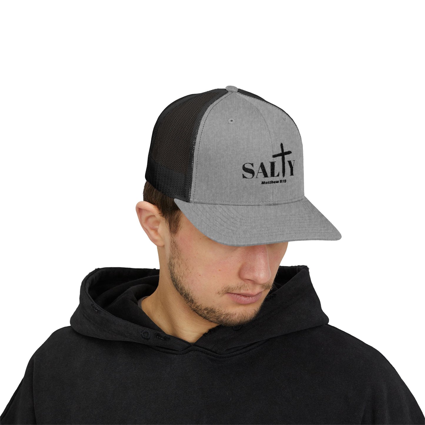 Christian Trucker Hat – Breathable Mesh Snapback Matthew 5:13