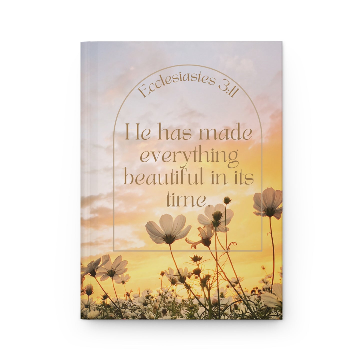 Christian Journal – Hardcover Scripture Devotional with Ecclesiastes 3:11 Verse for Gratitude