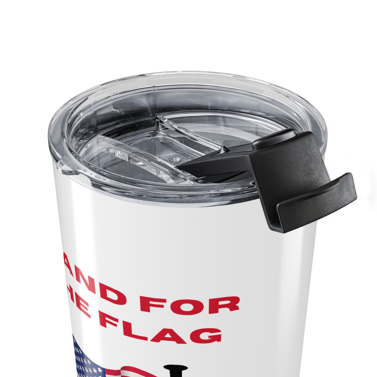 Christian Patriotic Tumbler – 20oz Insulated Cross Flag Faith Design