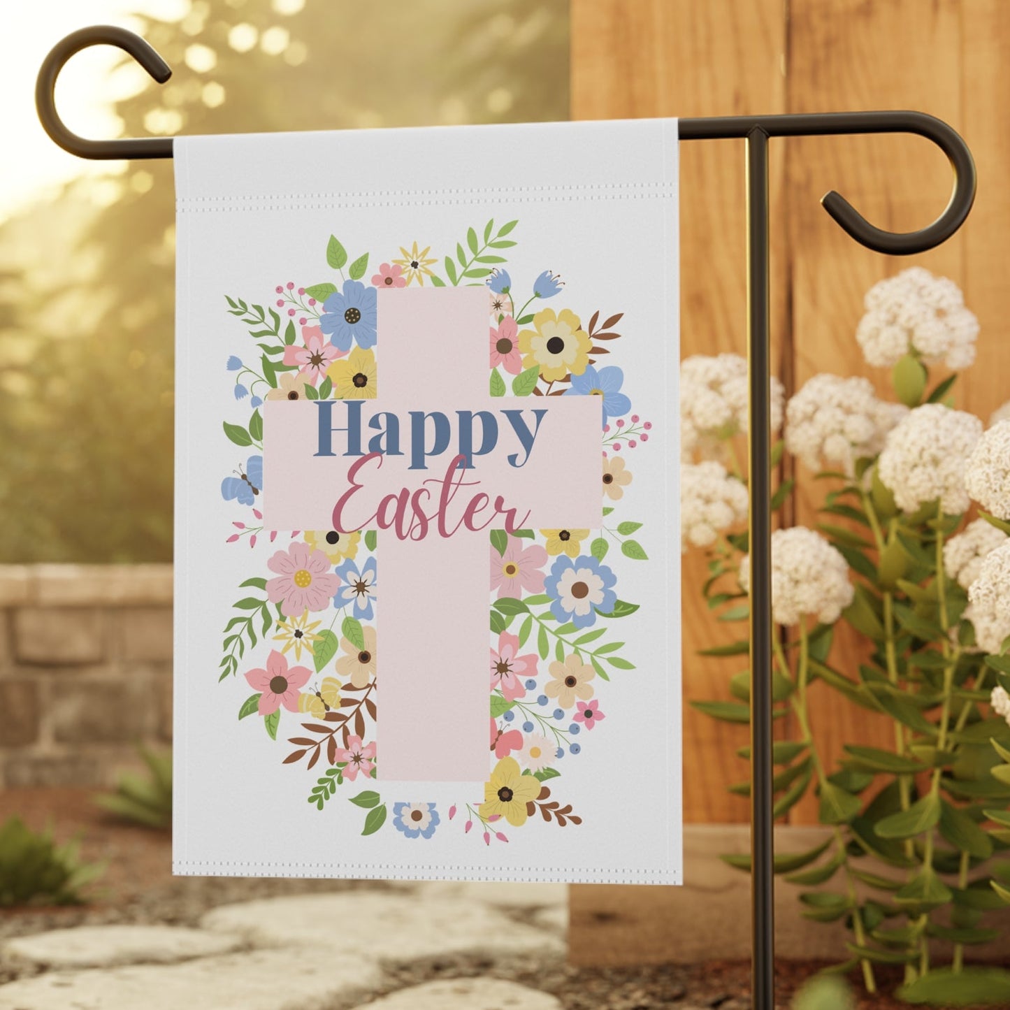 Easter Floral Garden Banner