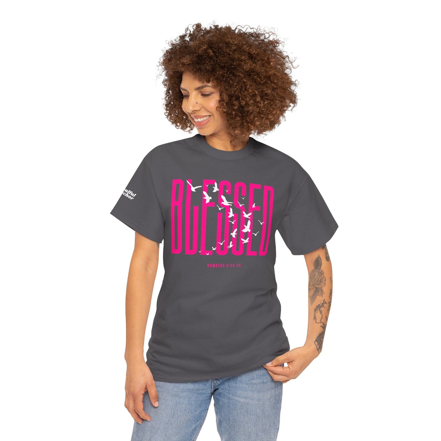 Blessed T Shirt – Scriptureinspired Soft Cotton Faith Tee for Women