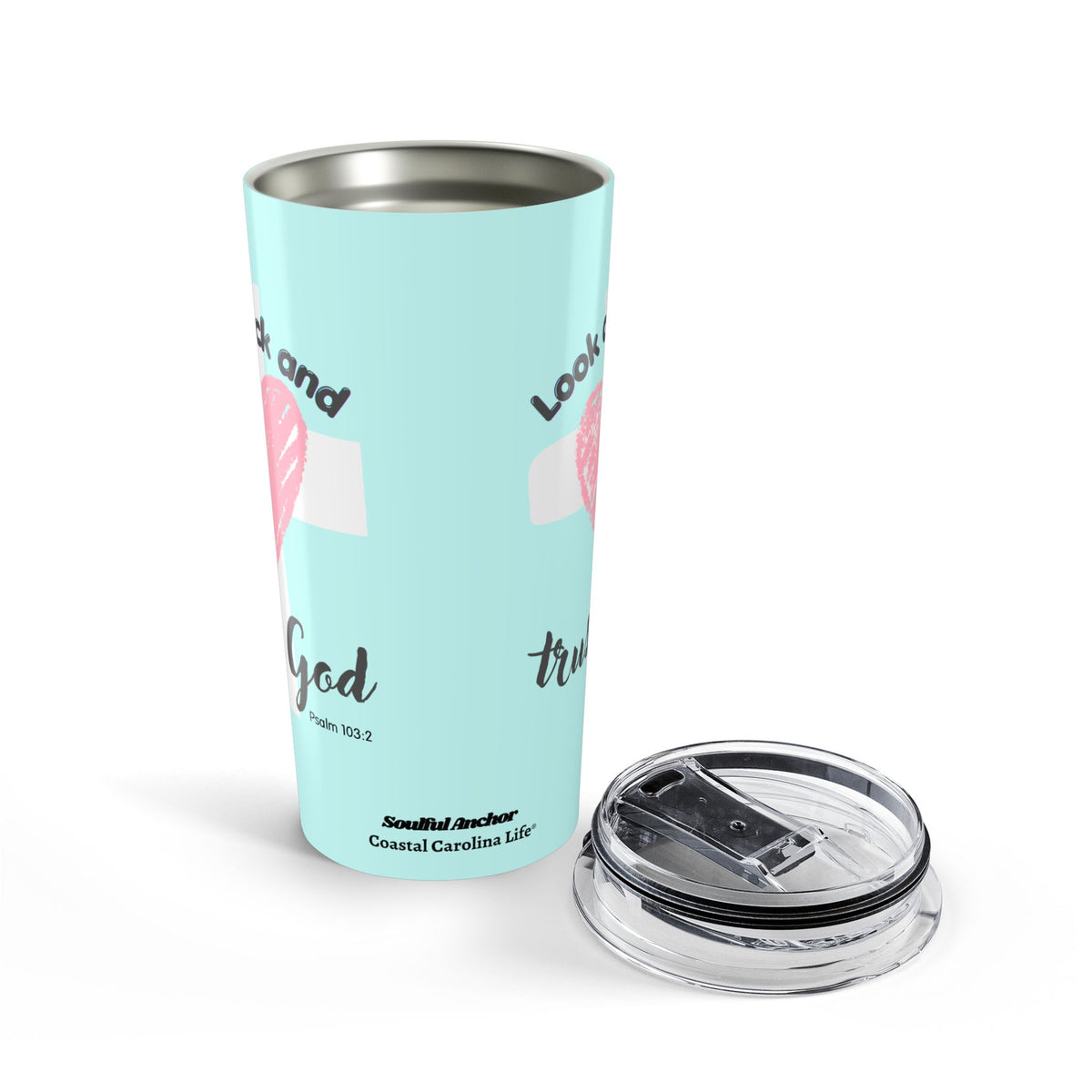 Christian Tumbler – Inspirational Faith Message Gift for Women 20oz