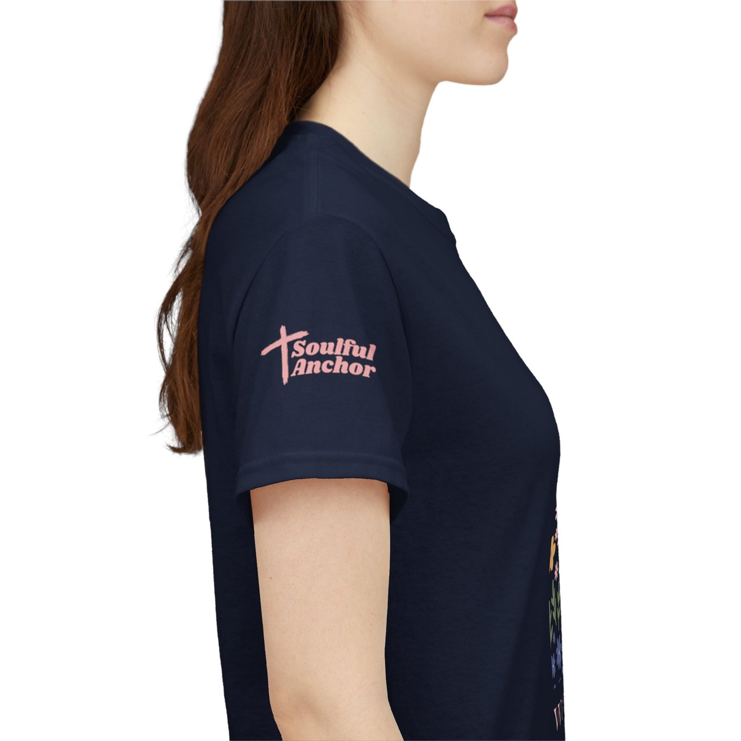 Consider How the Wildflowers Grow T-Shirt (Luke 12:27) Christian Faith Tee