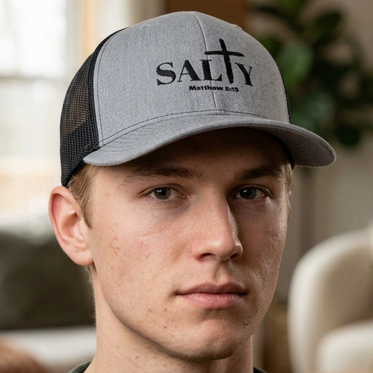Christian Trucker Hat – Breathable Mesh Snapback Matthew 5:13