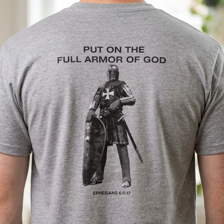 Armor of God Shirt – Ephesians 6 Faith Reminder Men's Christian Tee