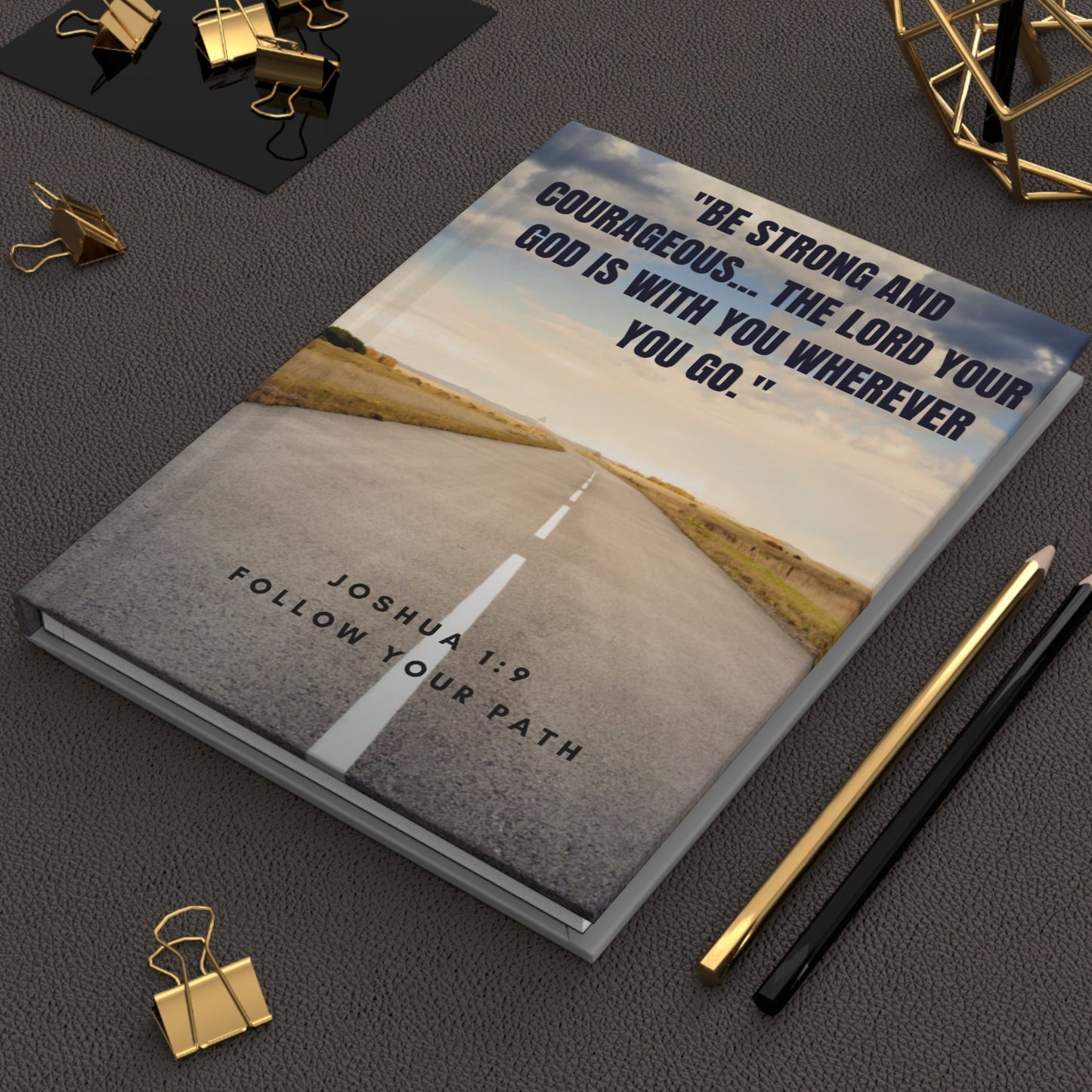 Christian Journal – Hardcover Scripture Based with Joshua 1:9 Verse
