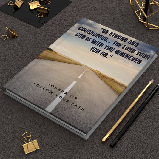 Christian Journal – Hardcover Scripture Based with Joshua 1:9 Verse