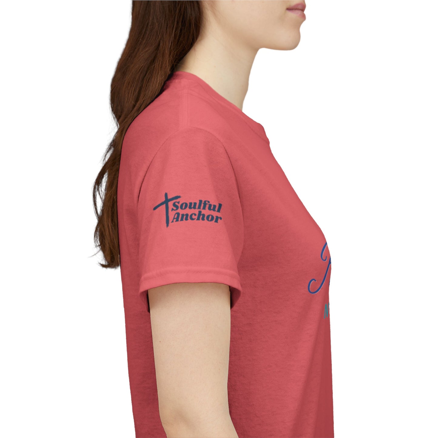 Christian T Shirt – Soft Breathable Cotton Isaiah 48:10 Faith Statement