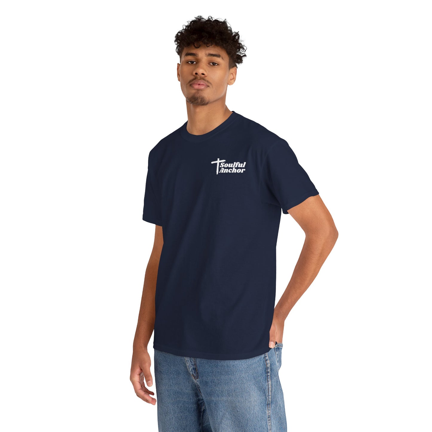 Christian T Shirt – Psalm 23:4 I Will Fear No Evil Faith Tee