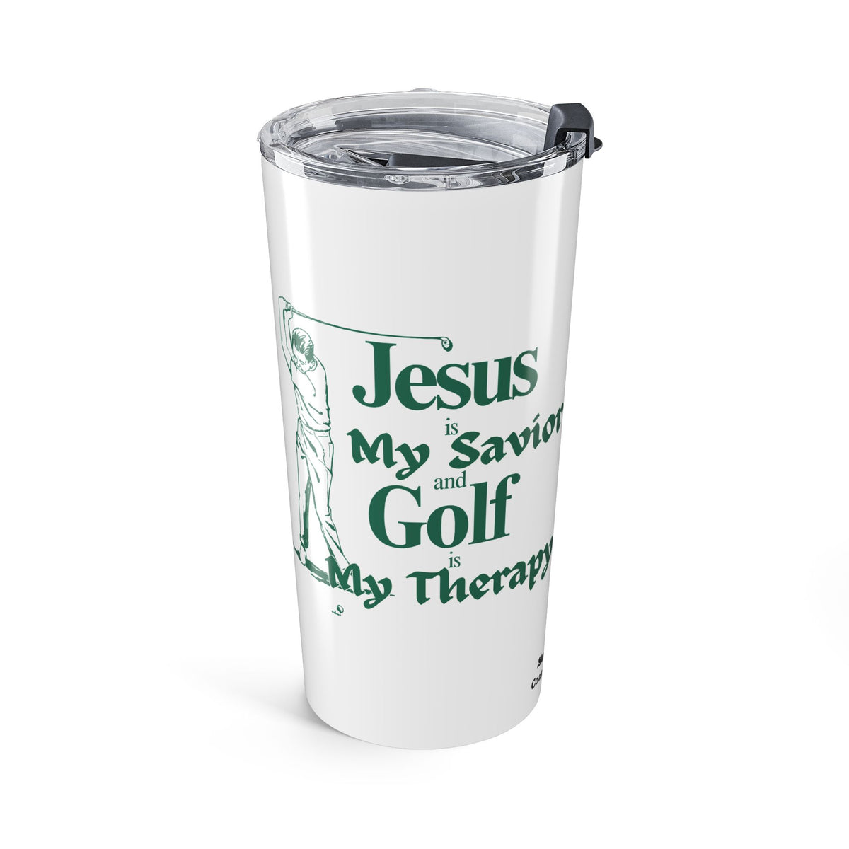 Christian Golf Gift – Faith Inspired 20oz Insulated Tumbler