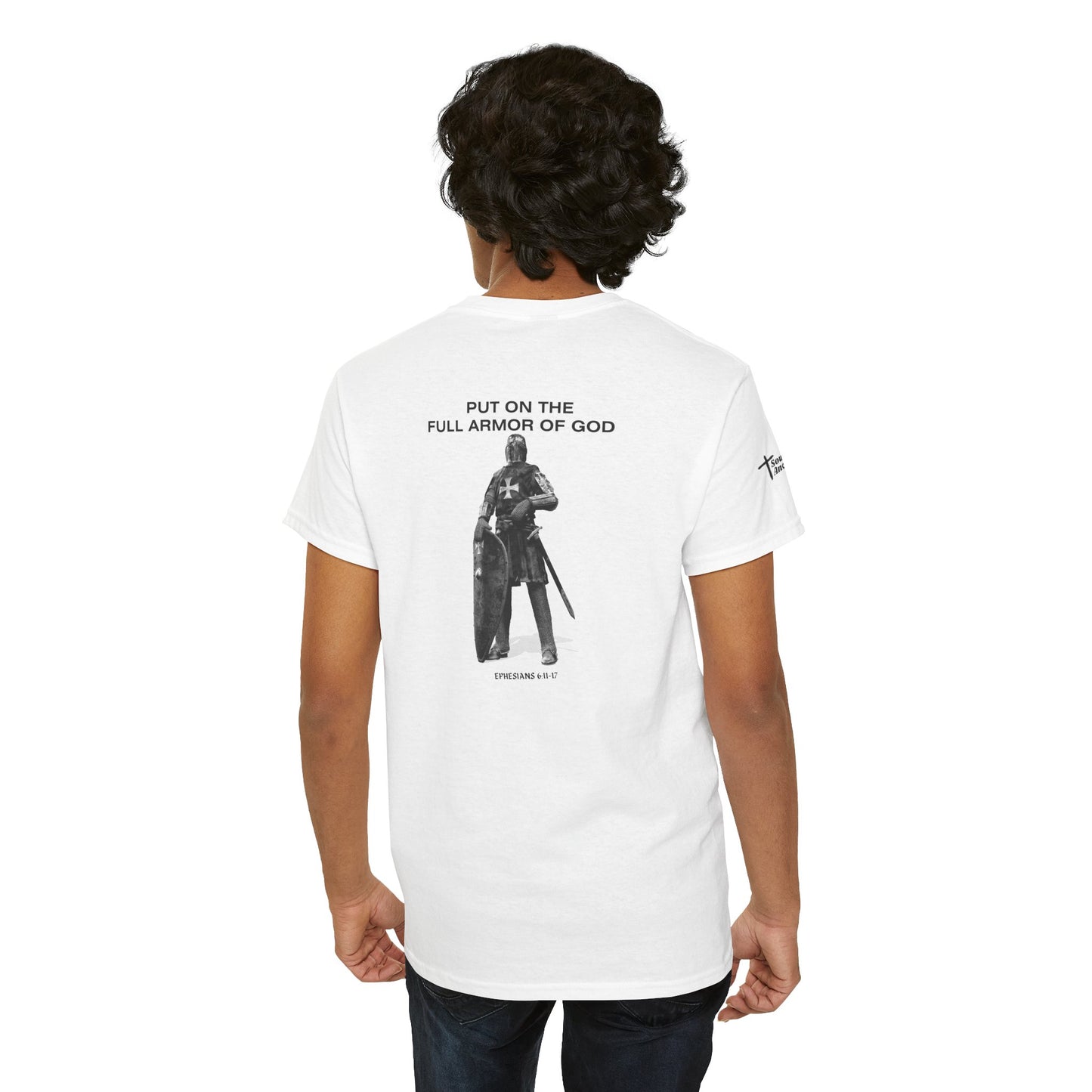 Put On The Full Armor of God T-Shirt (Ephesians 6:11-17) Christian Faith Tee
