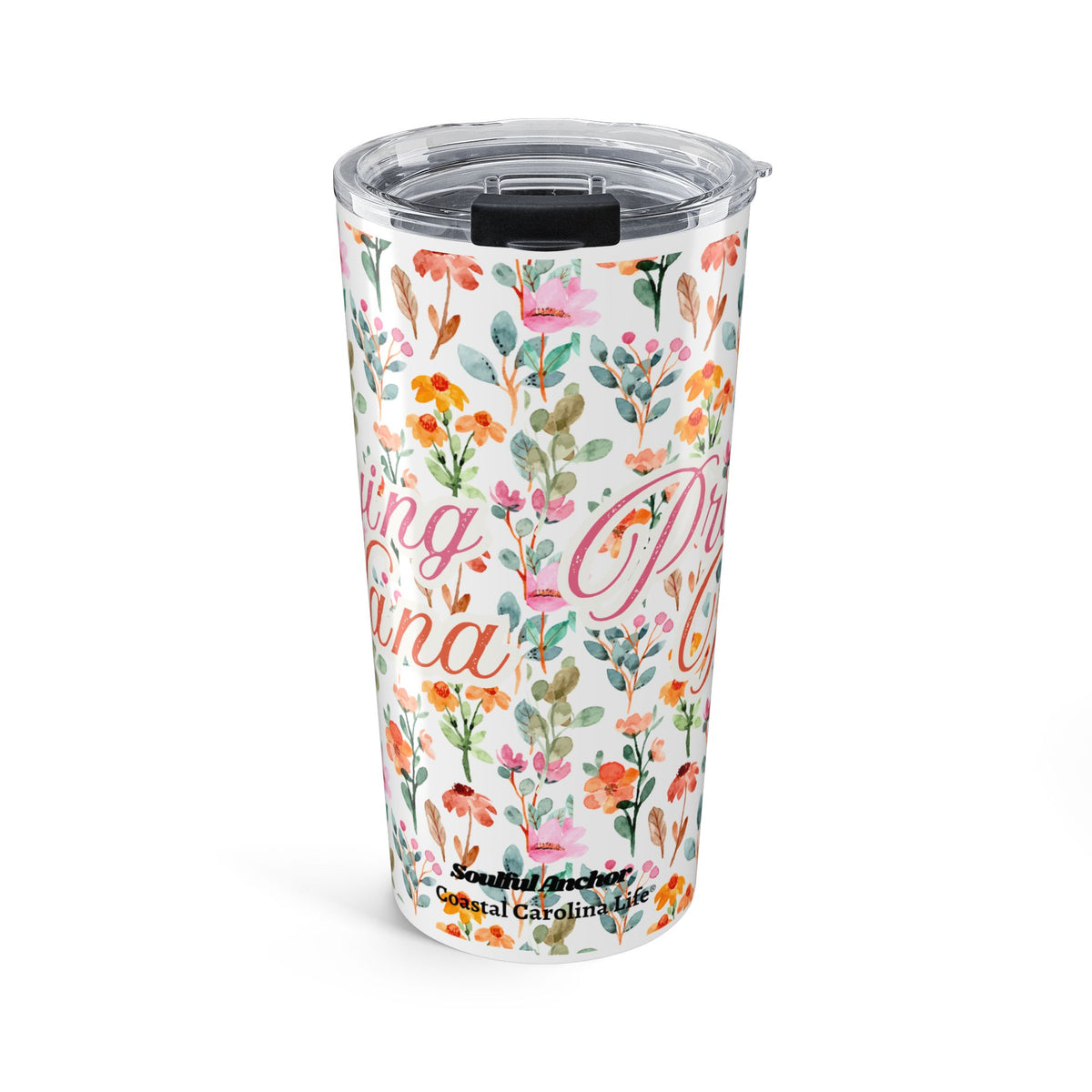 Nana Gift Tumbler – 20oz Floral Insulated Praying Grandma Cup